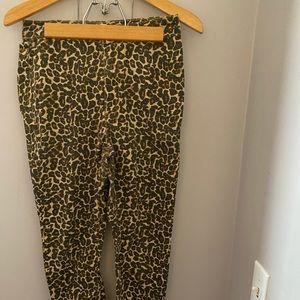 Free People cheetah print jeans